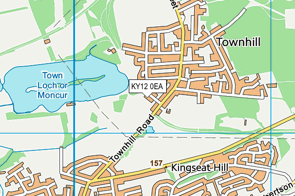 KY12 0EA map - OS VectorMap District (Ordnance Survey)