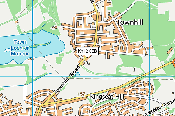 KY12 0EB map - OS VectorMap District (Ordnance Survey)