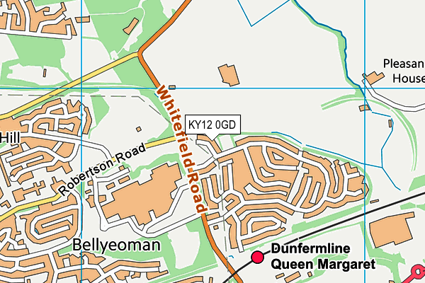 KY12 0GD map - OS VectorMap District (Ordnance Survey)