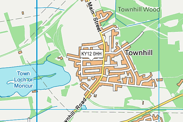 KY12 0HH map - OS VectorMap District (Ordnance Survey)