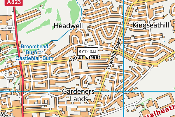 KY12 0JJ map - OS VectorMap District (Ordnance Survey)