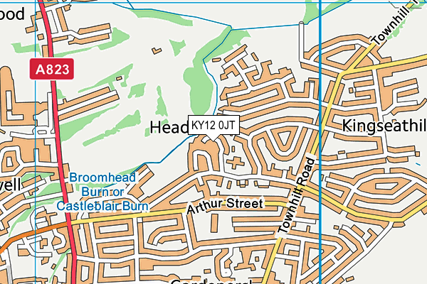 KY12 0JT map - OS VectorMap District (Ordnance Survey)