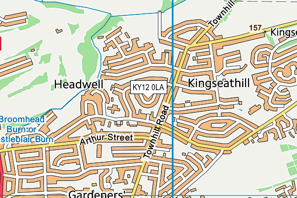 KY12 0LA map - OS VectorMap District (Ordnance Survey)