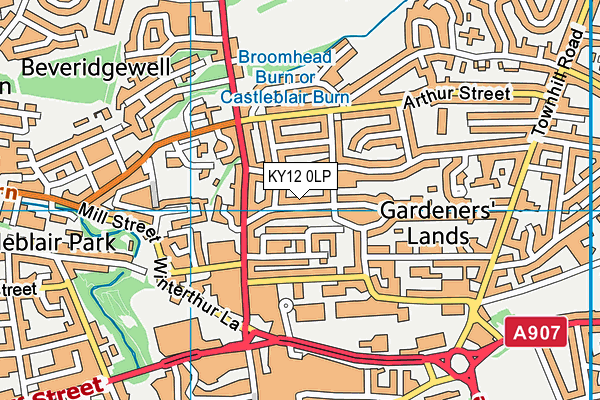 KY12 0LP map - OS VectorMap District (Ordnance Survey)