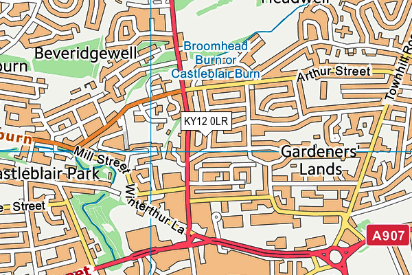KY12 0LR map - OS VectorMap District (Ordnance Survey)