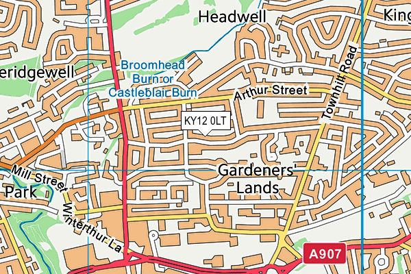 KY12 0LT map - OS VectorMap District (Ordnance Survey)