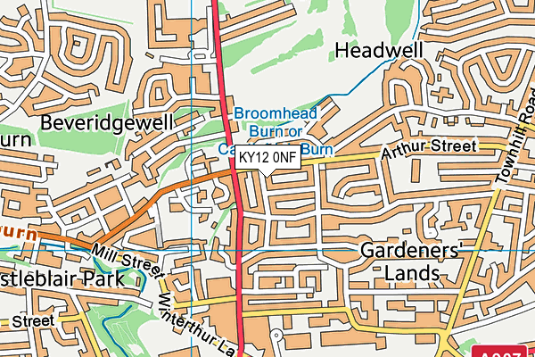 KY12 0NF map - OS VectorMap District (Ordnance Survey)