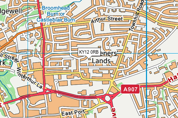 KY12 0RB map - OS VectorMap District (Ordnance Survey)