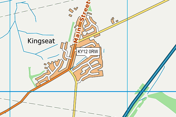 KY12 0RW map - OS VectorMap District (Ordnance Survey)