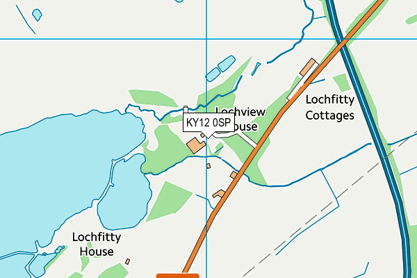 KY12 0SP map - OS VectorMap District (Ordnance Survey)
