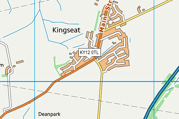 KY12 0TL map - OS VectorMap District (Ordnance Survey)