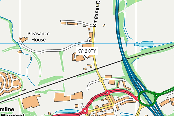 KY12 0TY map - OS VectorMap District (Ordnance Survey)