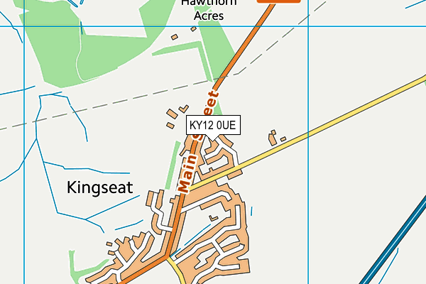 KY12 0UE map - OS VectorMap District (Ordnance Survey)