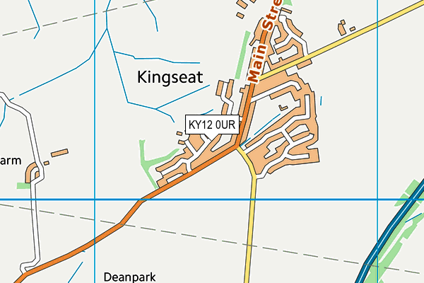 KY12 0UR map - OS VectorMap District (Ordnance Survey)