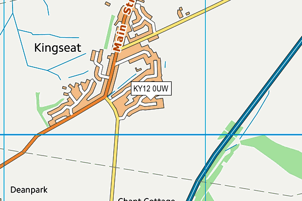 KY12 0UW map - OS VectorMap District (Ordnance Survey)