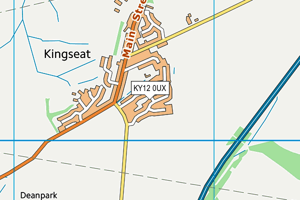 KY12 0UX map - OS VectorMap District (Ordnance Survey)
