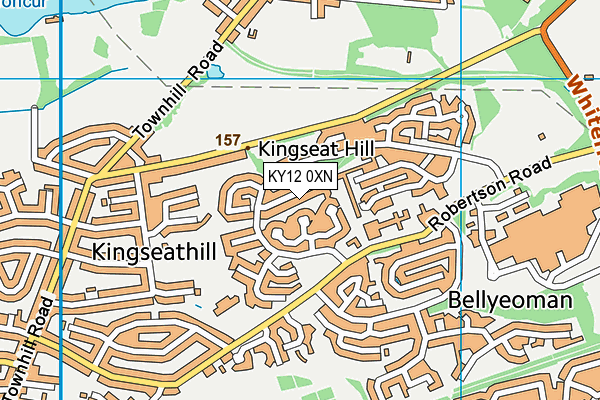 KY12 0XN map - OS VectorMap District (Ordnance Survey)