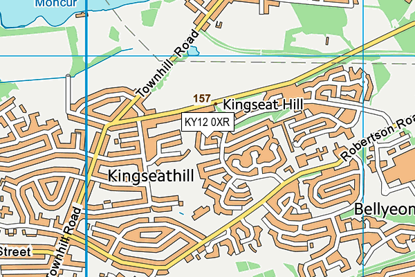 KY12 0XR map - OS VectorMap District (Ordnance Survey)