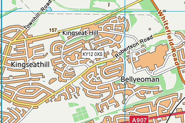 KY12 0XS map - OS VectorMap District (Ordnance Survey)
