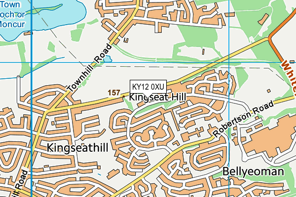 KY12 0XU map - OS VectorMap District (Ordnance Survey)
