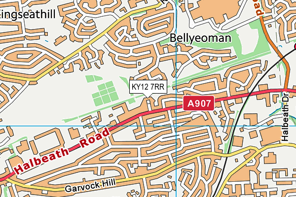 KY12 7RR map - OS VectorMap District (Ordnance Survey)