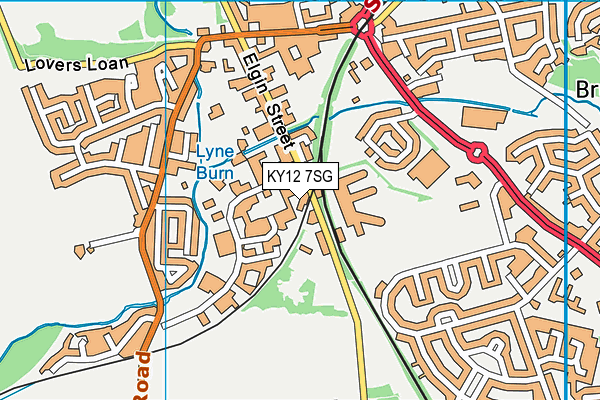 KY12 7SG map - OS VectorMap District (Ordnance Survey)