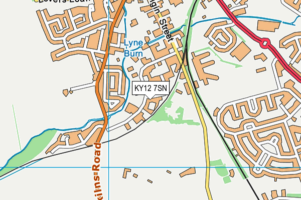 KY12 7SN map - OS VectorMap District (Ordnance Survey)