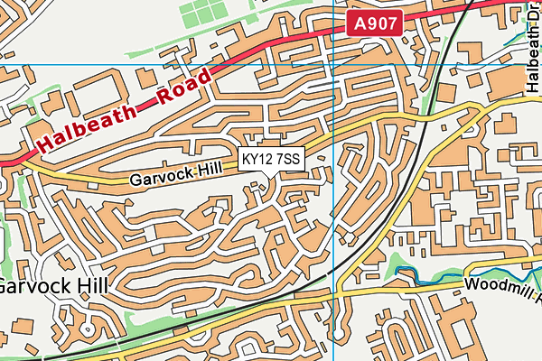 KY12 7SS map - OS VectorMap District (Ordnance Survey)
