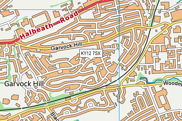 KY12 7SX map - OS VectorMap District (Ordnance Survey)