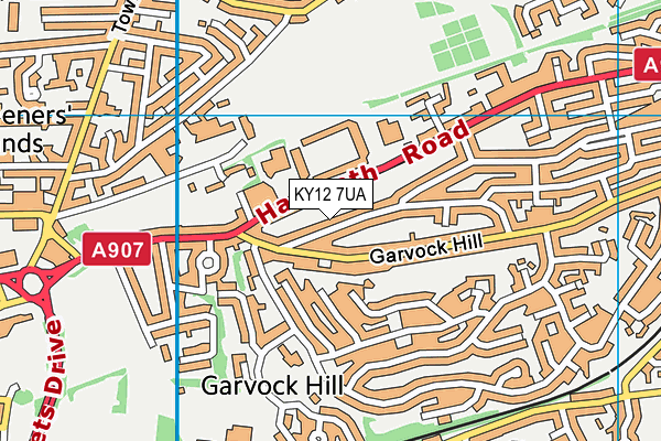 KY12 7UA map - OS VectorMap District (Ordnance Survey)