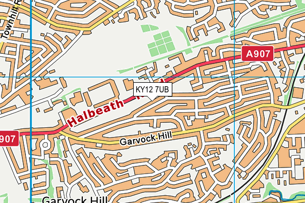 KY12 7UB map - OS VectorMap District (Ordnance Survey)