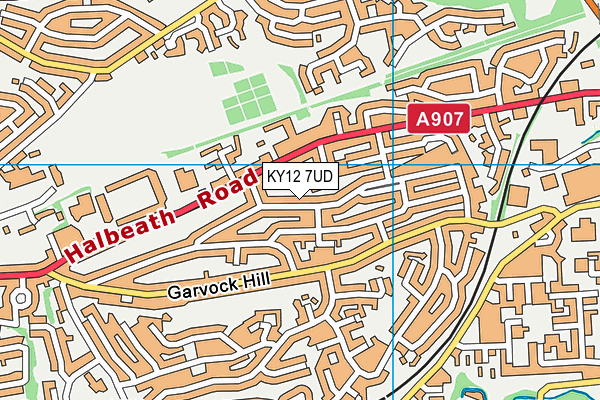 KY12 7UD map - OS VectorMap District (Ordnance Survey)