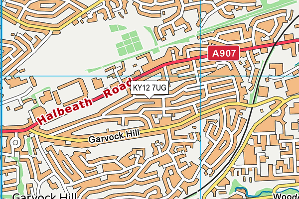 KY12 7UG map - OS VectorMap District (Ordnance Survey)