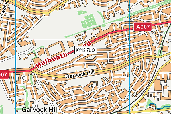 KY12 7UQ map - OS VectorMap District (Ordnance Survey)