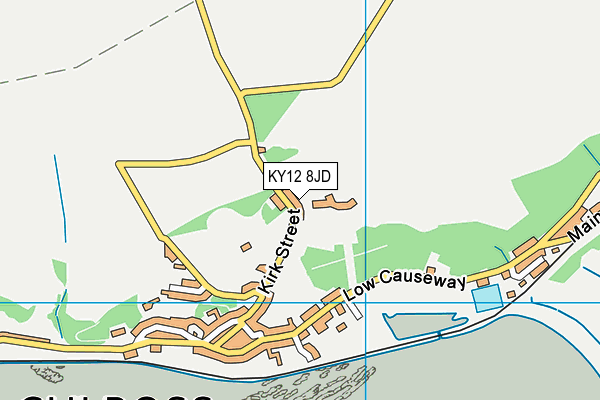 KY12 8JD map - OS VectorMap District (Ordnance Survey)