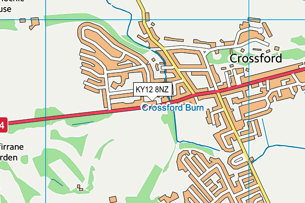KY12 8NZ map - OS VectorMap District (Ordnance Survey)