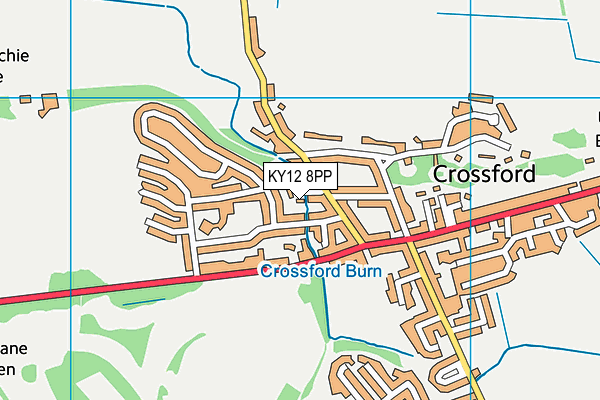 KY12 8PP map - OS VectorMap District (Ordnance Survey)