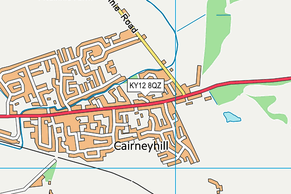 KY12 8QZ map - OS VectorMap District (Ordnance Survey)