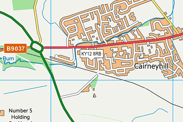 KY12 8RB map - OS VectorMap District (Ordnance Survey)