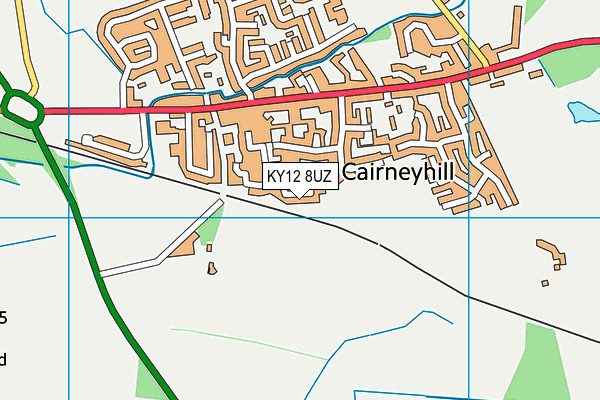 KY12 8UZ map - OS VectorMap District (Ordnance Survey)