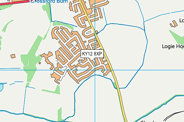 KY12 8XP map - OS VectorMap District (Ordnance Survey)