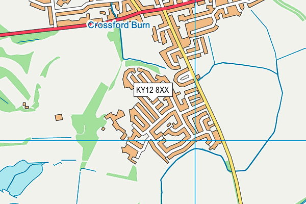 KY12 8XX map - OS VectorMap District (Ordnance Survey)