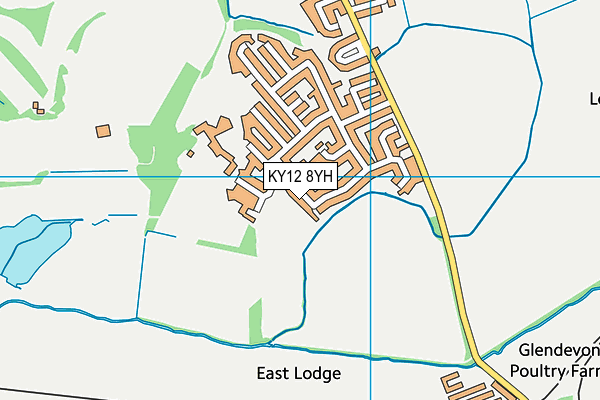 KY12 8YH map - OS VectorMap District (Ordnance Survey)