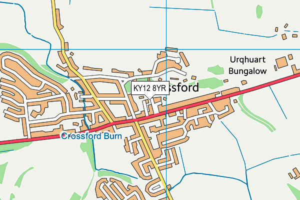 KY12 8YR map - OS VectorMap District (Ordnance Survey)