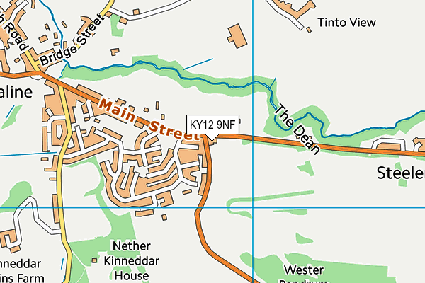 KY12 9NF map - OS VectorMap District (Ordnance Survey)