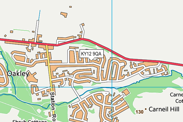 KY12 9QA map - OS VectorMap District (Ordnance Survey)