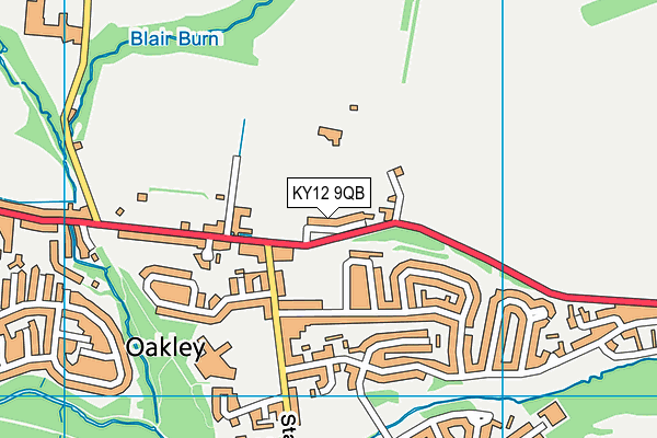 KY12 9QB map - OS VectorMap District (Ordnance Survey)