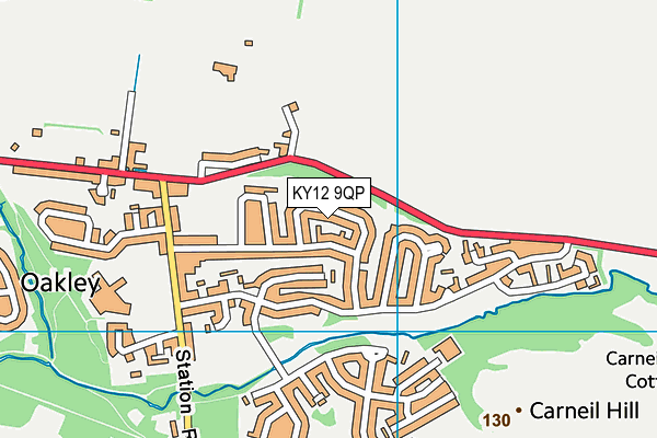 KY12 9QP map - OS VectorMap District (Ordnance Survey)