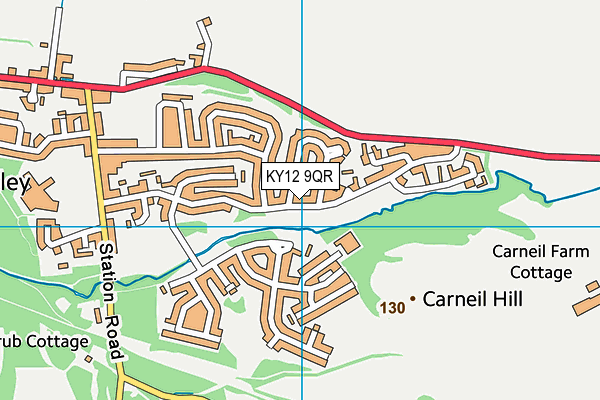 KY12 9QR map - OS VectorMap District (Ordnance Survey)
