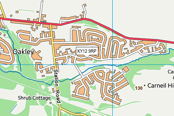 KY12 9RP map - OS VectorMap District (Ordnance Survey)